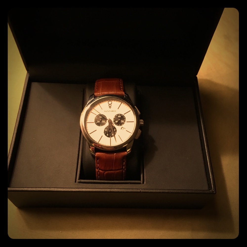 NWOT Azzaro Stainless Steel Watch
